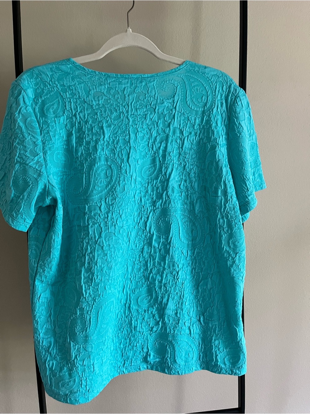 Preswick & Moore Paisley Damask Textured Knit Shirt XL - Picture 3 of 7